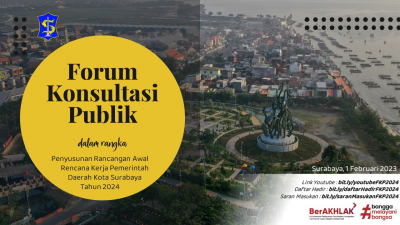 Forum Konsultasi Publik Rancangan Awal RKPD Kota Surabaya Tahun 2024