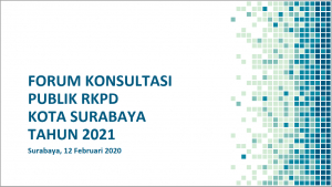 Forum Konsultasi Publik Rancangan Awal RKPD Tahun 2021